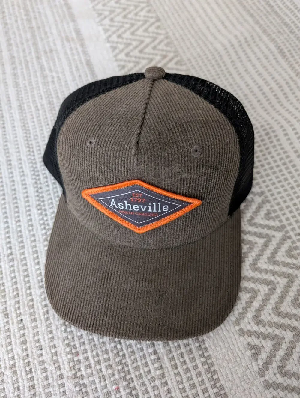 Nwt Legacy92 Asheville NC corduroy snapback cap